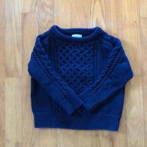 Crewcuts Navy Cable Knit Sweater